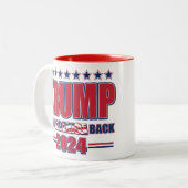 Tasse 2 Couleurs Trump-2024-Take-America-Back (Devant gauche)