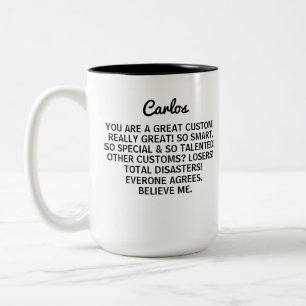 Tasse 2 Couleurs Trump, collègue Nom personnel, Trump danse