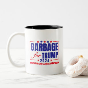 Tasse 2 Couleurs Trump Élection 2024 Fière D'Être Des Ordures Vote 