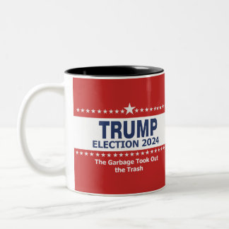 Tasse 2 Couleurs Trump Election 2024 Les ordures jettent les poubel