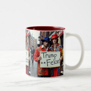 Tasse 2 Couleurs Trump est un mouvement de résistance Felon
