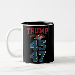 Tasse 2 Couleurs Trump, le patriotique, a remporté Trump 45 et 47 v