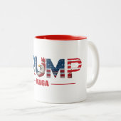 TASSE 2 COULEURS TRUMP MAGA 2024 (Devant droit)