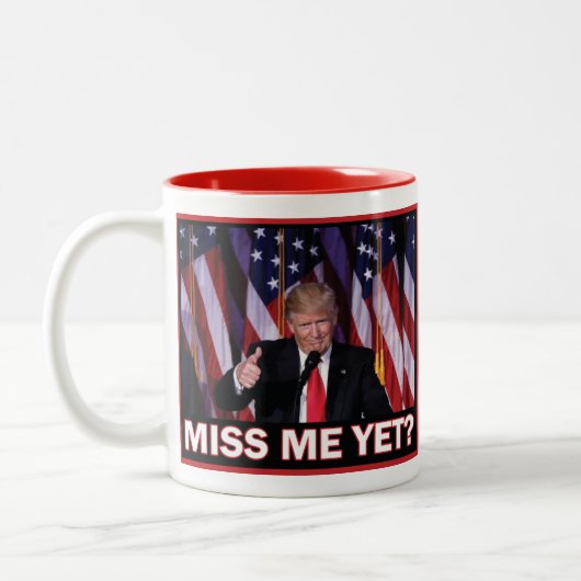 Tasse 2 Couleurs Trump me manque encore (Gauche)