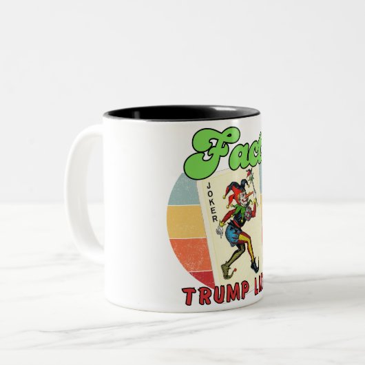 Tasse 2 Couleurs Trump ment (Devant gauche)
