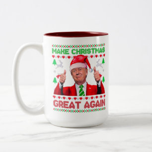 Tasse 2 Couleurs Trump rend Noël grand à nouveau Mug, Noël