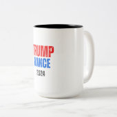 TASSE 2 COULEURS TRUMP VANCE 2024 (Devant droit)