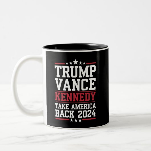 Tasse 2 Couleurs Trump Vance Kennedy : Reprenez l'Amérique (Gauche)