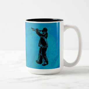 Tasse 2 Couleurs Trumpet bleu New York Boogie Nuits