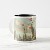 Tasse 2 Couleurs Tsar Peter I Angleterre de visite en janvier 1698 (Devant gauche)