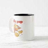Tasse 2 Couleurs Tshirts et cadeaux Silly Pup (Devant gauche)