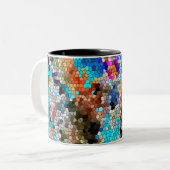Tasse 2 Couleurs TTEQOTGCubismINV SGDRKDP BLUE (Devant gauche)