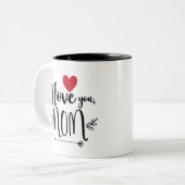 Tasse 2 Couleurs Tu aimes maman (Devant gauche)