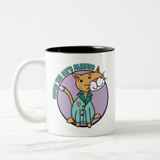 Tasse 2 Couleurs Tu es le pyjama de chat (Gauche)