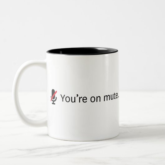 Tasse 2 Couleurs Tu es muet. (Gauche)