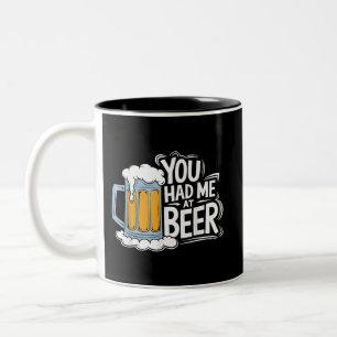 Tasse 2 Couleurs Tu M'As Eu À La Bière