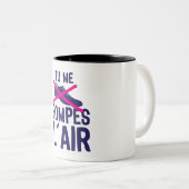 Tasse 2 Couleurs tu me pompes air chaussure expression citation (Devant droit)