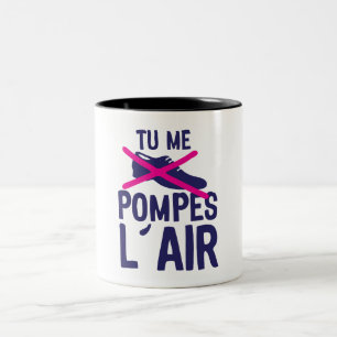 Tasse 2 Couleurs tu me pompes air chaussure expression citation