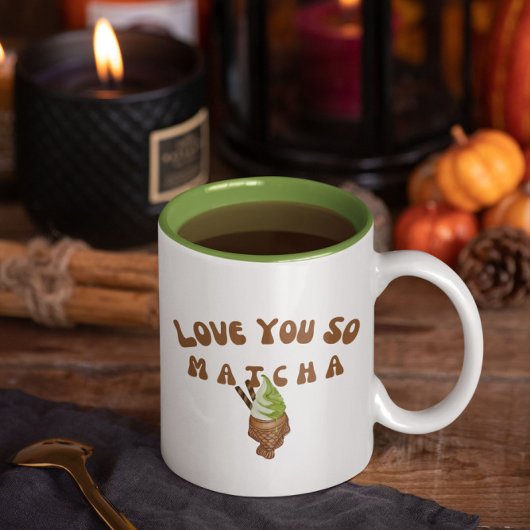 Tasse 2 Couleurs Tu T'aimes tellement Matcha