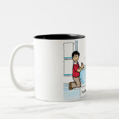 Tasse 2 Couleurs Tub Time - 1 Boy Cartoon par PrintedPerfection.com (Gauche)