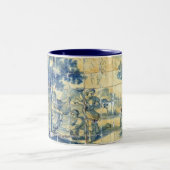 Tasse 2 Couleurs Tuiles bleues (image entière) (Centre)