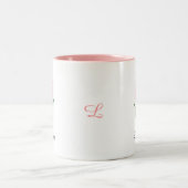 Tasse 2 Couleurs Tulipe rose moderne (Centre)