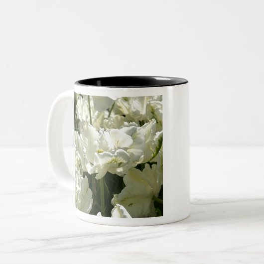 Tasse 2 Couleurs Tulipes blanches (Devant gauche)