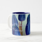 Tasse 2 Couleurs Tulipes bleues (Devant gauche)