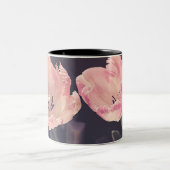 Tasse 2 Couleurs Tulipes en fleurs mignonnes -Personnalisées (Centre)