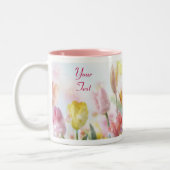 Tasse 2 Couleurs Tulipes pascales Pastel (Gauche)