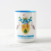 Tasse 2 Couleurs Turks & Caicos COA (Centre)