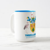 Tasse 2 Couleurs Turks & Caicos COA (Devant gauche)