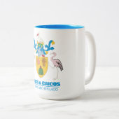 Tasse 2 Couleurs Turks & Caicos COA (Devant droit)