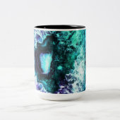 Tasse 2 Couleurs Turquoise assez glaciale et cristal pourpre de (Centre)