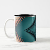 Tasse 2 Couleurs Turquoise Sunburst de Navajo Peach (Gauche)