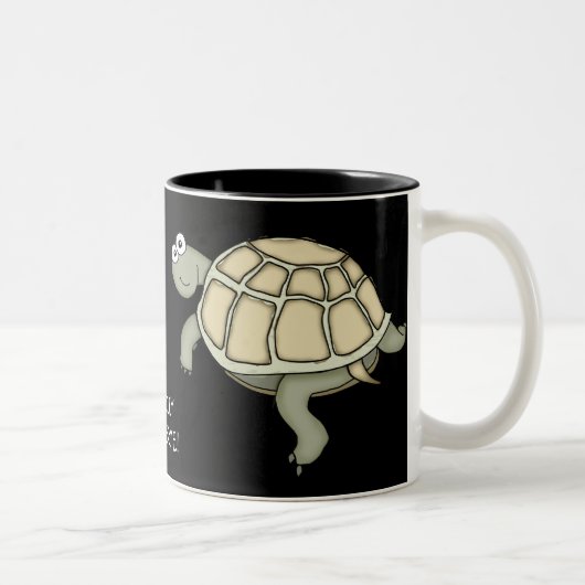 Tasse 2 Couleurs TURTLEY AWESOME Tortue cadeau mug! (Droit)
