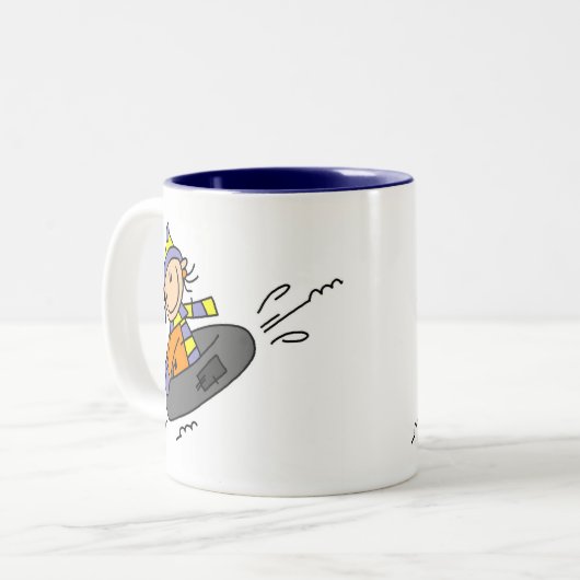 Tasse 2 Couleurs Tuyauterie d'hiver (Devant gauche)