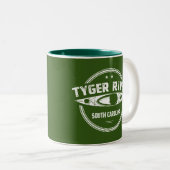 Tasse 2 Couleurs Tyger River, Caroline du Sud (Devant droit)