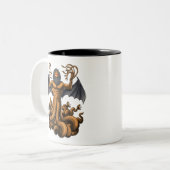 Tasse 2 Couleurs Typhon de la créature mythologique grecque (Devant gauche)