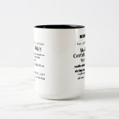 Tasse 2 Couleurs Typographie Cloud de Trump Word (Centre)