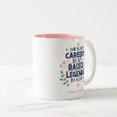 Tasse 2 Couleurs Typographie de citation de maman modifiable – Carr (Devant droit)