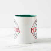 Tasse 2 Couleurs Typographie de la Monogramme Initiale Chocolat Cha (Centre)