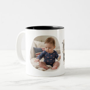 Tasse 2 Couleurs Typographie d'image de bébé mignon