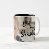 Tasse 2 Couleurs Typographie d'image de bébé mignon (Devant droit)