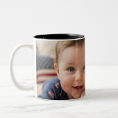 Tasse 2 Couleurs Typographie d'image de bébé mignon (Gauche)