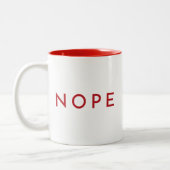 Tasse 2 Couleurs Typographie moderne du NOPE (Gauche)