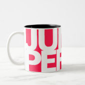 Tasse 2 Couleurs Typographie moderne Gras Police Nom unique Juniper (Gauche)
