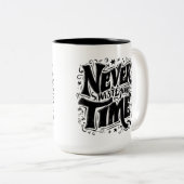 Tasse 2 Couleurs Typographie motivationnelle (Devant droit)