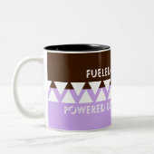 Tasse 2 Couleurs Typographie par bandes féminine | Citation de mama (Gauche)