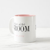 Tasse 2 Couleurs Typographie personnalisée mère de l'amant (Devant gauche)